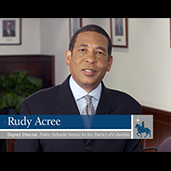 PDS Deputy Director Rudy Acree and the PDS Trial Attorney Training Program